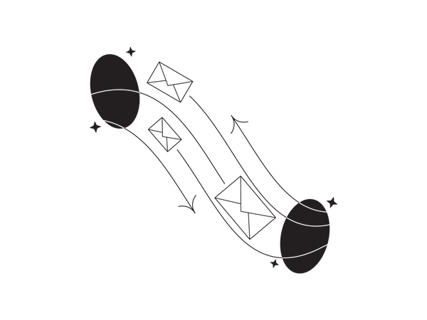 Nachricht übertragen  Illustration