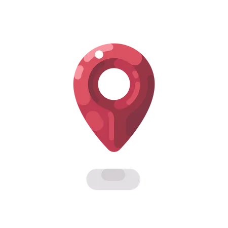 Icono Plano De Pin De Mapa Ilustracion Plana Detallada Del Marcador De Mapa GPS Ilustración
