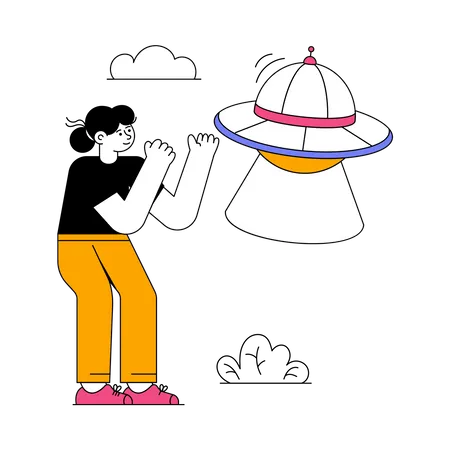 Ufo Spaceship  Illustration