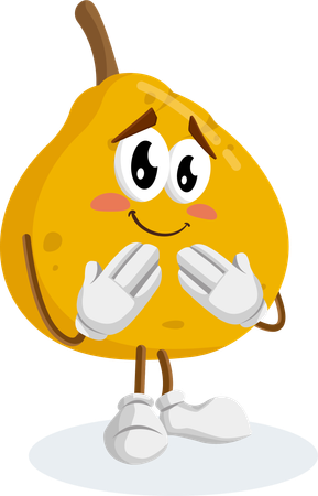 Ugli Logo mascot ashamed pose  Illustration