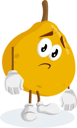 Ugli Logo mascot sad pose  Illustration