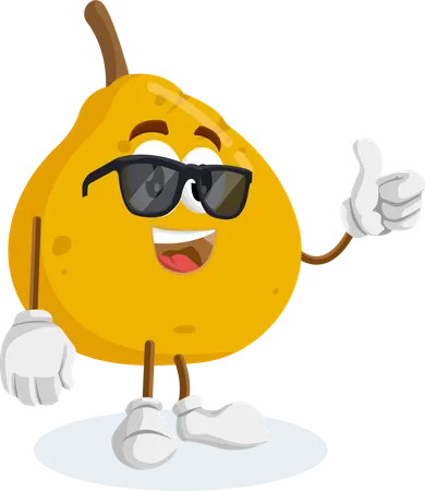 Ugli logo mascot thumb pose  Illustration