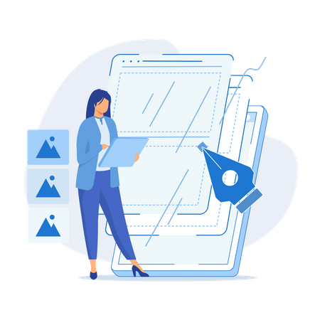 UI and UX design  Illustration