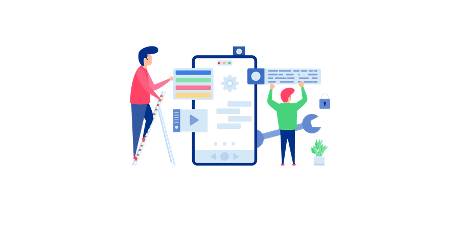 Desenvolvimento de UI  Ilustração