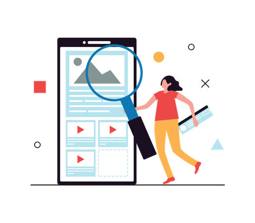 UI design testing  Illustration
