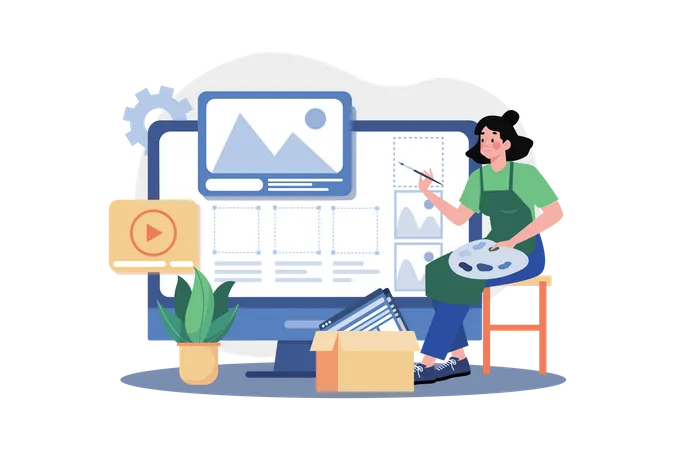 UI Designer  Illustration