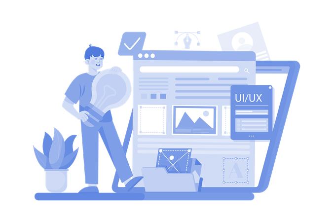 UI Designing idea  Illustration