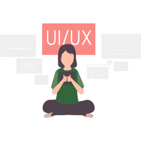 Ui Ux deisnger  Illustration