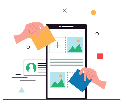 UI UX design  Illustration