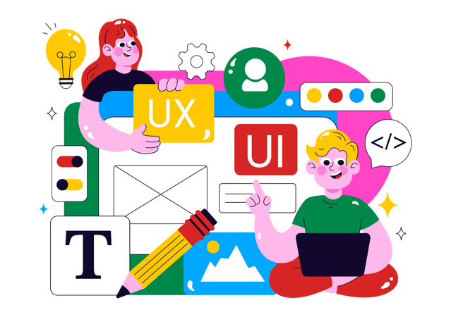 Ui Ux Design  shared in meeting  Illustration