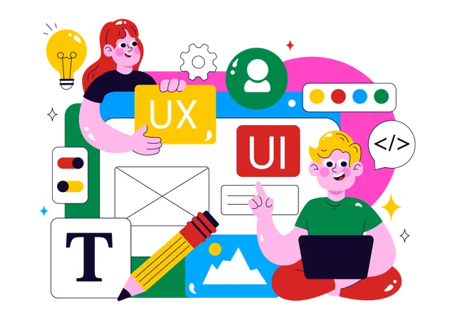 Ui Ux Design  shared in meeting  Illustration