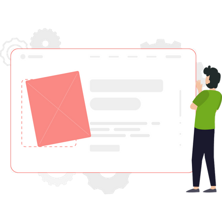 Ui Ux design template  Illustration