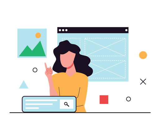UI UX designer  Illustration