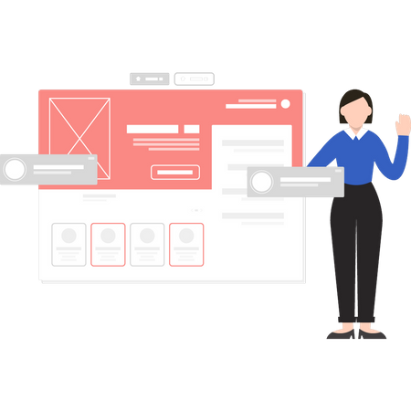 UI UX designer  Illustration