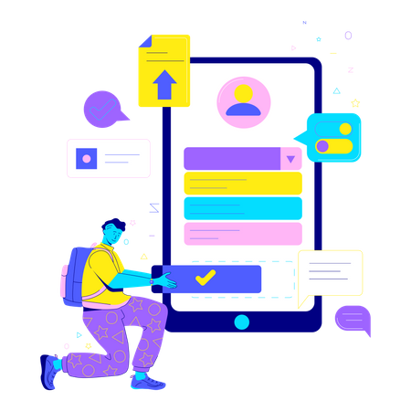 Ui Ux Designing  Illustration