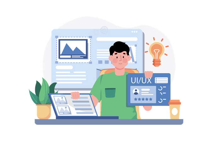 UI UX Desinging  Illustration