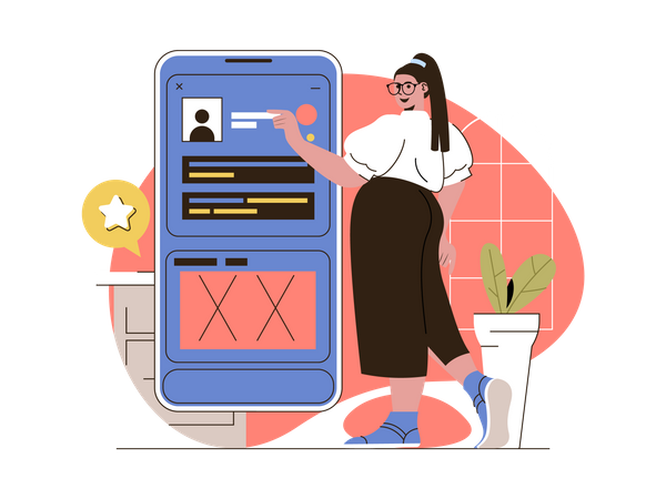 UI-UX development  Illustration