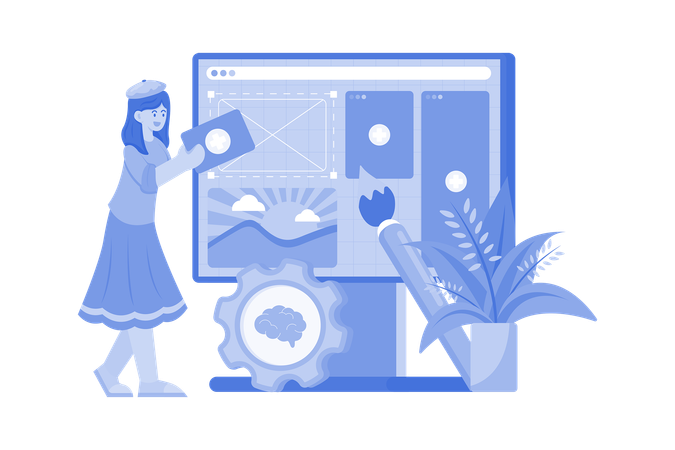 UI/UX Designer  Illustration