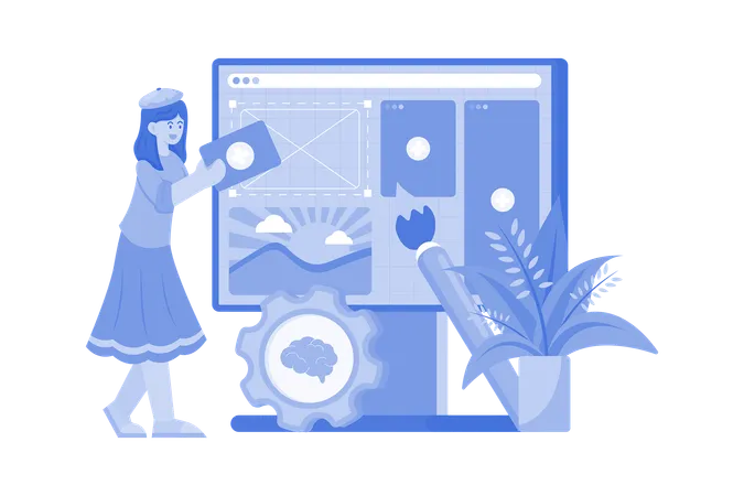 UI/UX Designer  Illustration