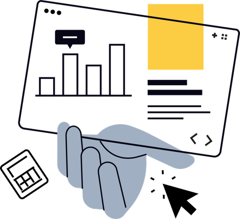 Umsatzdiagramm  Illustration