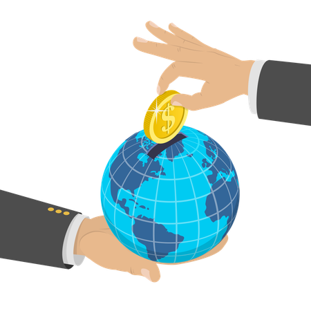Umsetzung globaler Geschäftsstrategien  Illustration