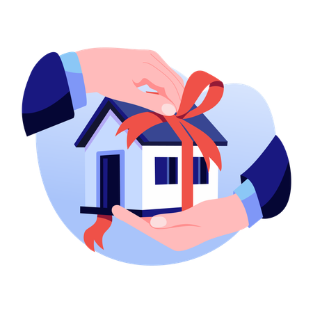Empresario regala nueva casa a su hija  Ilustración