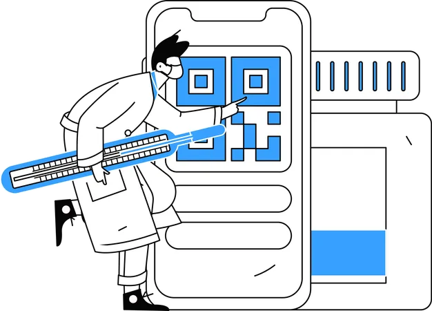 Un patient se présente à la compagnie d'assurance pour réclamer ses frais médicaux  Illustration