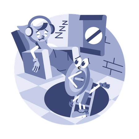 Unavailable Service error  Illustration