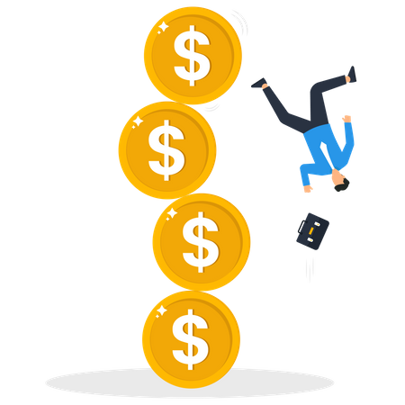 Uncertainty in investment market  Illustration