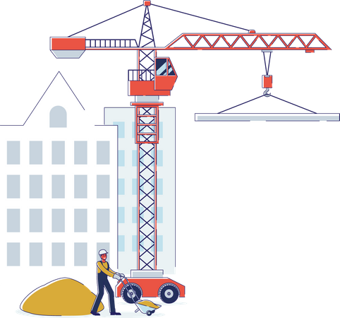 Under Construction Work  Illustration