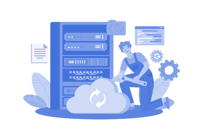 Under Server Maintenance  Illustration