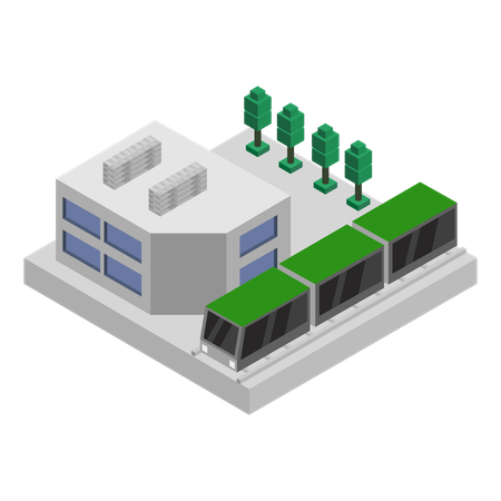 Underground train  Illustration