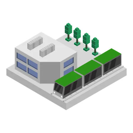 Underground train  Illustration