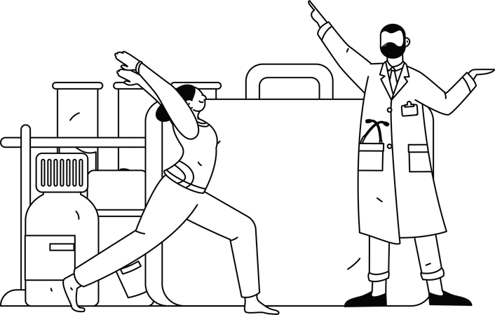 Une compagnie d'assurance maladie encourage ses patients à faire de l'exercice physique  Illustration