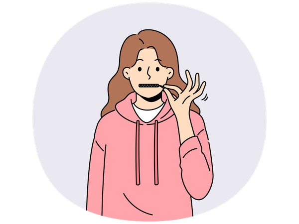 Une employée stressée souffre de harcèlement au travail  Illustration