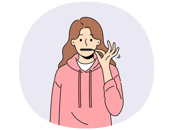 Une employée stressée souffre de harcèlement au travail  Illustration