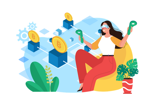 Une plateforme blockchain  Illustration