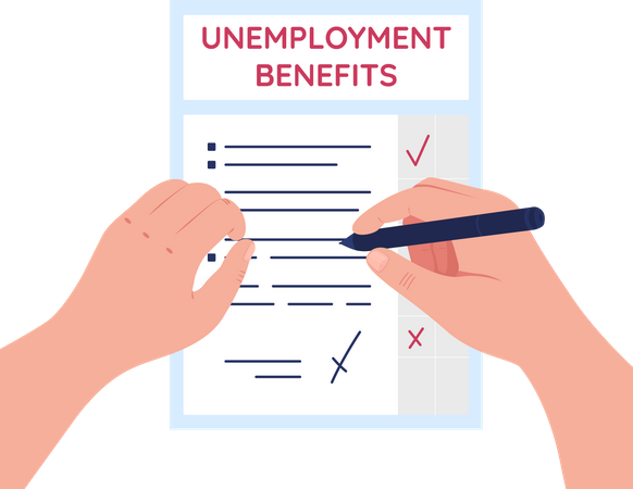 Unemployment benefits Illustration