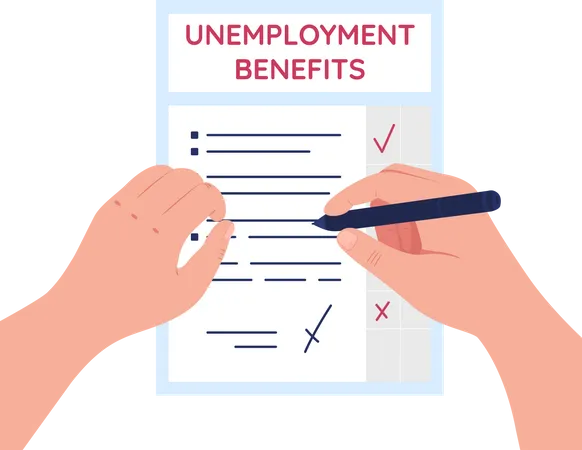Unemployment benefits Illustration