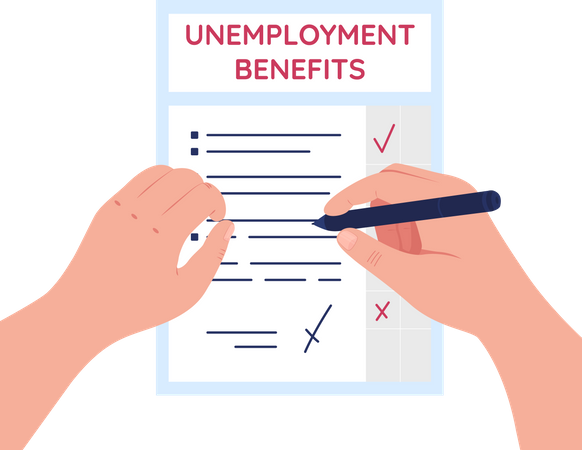 Unemployment benefits  Illustration