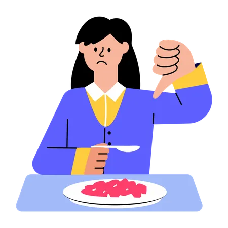 Unhappy customer gives negative feedback on delivery status  Illustration