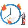 illustration unhappy employee