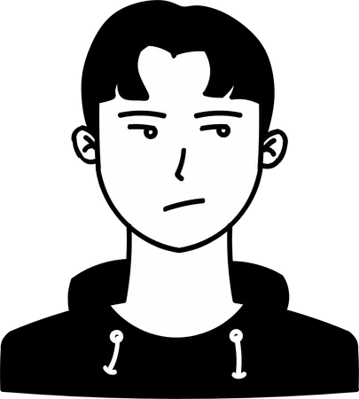 Kids Female Avatar Character Profile Illustration