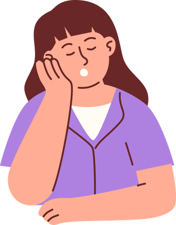 Unhappy woman  Illustration