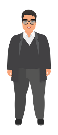 Unhealthy Man  Illustration