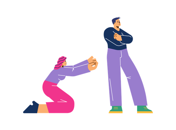 男女間の不健全な関係  イラスト
