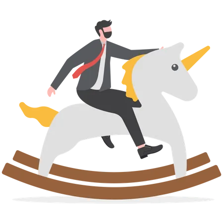 Unicorn start up  Illustration