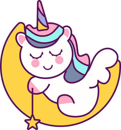 Unicornio de ensueño  Ilustración