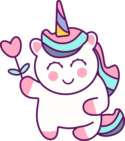 Unicornio magico  Ilustración