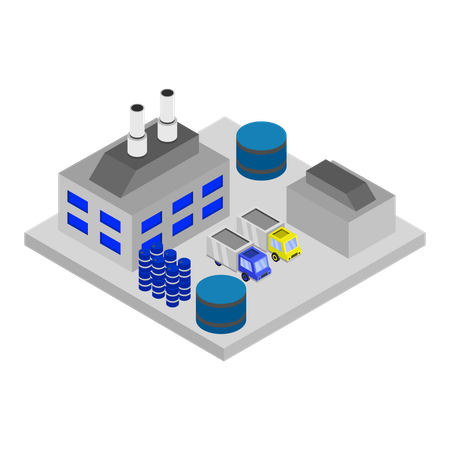 Unidade fabril  Ilustração